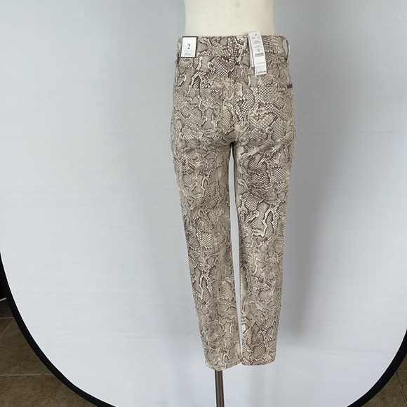 NWT WHBM Highrise Sculpt Skinny Brown snake 2R - Picture 7 of 16